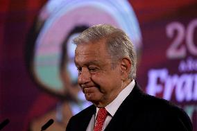 President Lopez Obrador Press Conference - Mexico