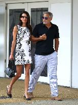 Venice - George And Amal Clooney Arrives At The Festival