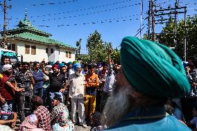 Sikhs Protest In Baramulla