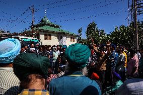Sikhs Protest In Baramulla