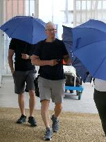 Tim Cook Leaves Venice - Italy