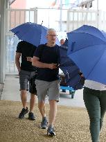 Tim Cook Leaves Venice - Italy