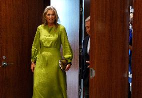 UN Secretary-General Meets With Queen Maxima Of The Netherlands In New York City