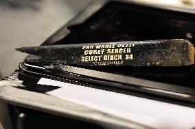 Texas Rangers Corey Seager Broken Bat