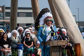 Indigenous Nations Hold A Media Event - Saskatchewan