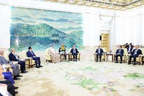 CHINA-BEIJING-WANG YI-ARAB PARLIAMENT-SPEAKER-MEETING (CN)