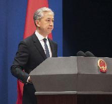 Chinese Foreign Ministry spokesman Wang Wenbin