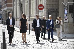 President Macron Meets With Leaders Of All Of France's Political Parties - Saint-Denis