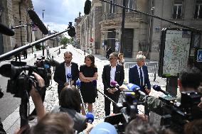 President Macron Meets With Leaders Of All Of France's Political Parties - Saint-Denis