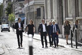 President Macron Meets With Leaders Of All Of France's Political Parties - Saint-Denis