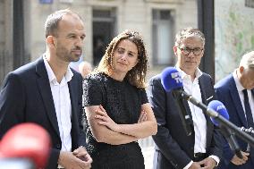 President Macron Meets With Leaders Of All Of France's Political Parties - Saint-Denis