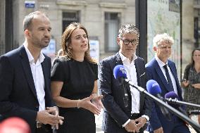 President Macron Meets With Leaders Of All Of France's Political Parties - Saint-Denis