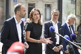 President Macron Meets With Leaders Of All Of France's Political Parties - Saint-Denis