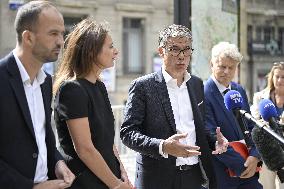 President Macron Meets With Leaders Of All Of France's Political Parties - Saint-Denis