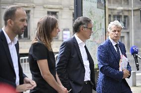 President Macron Meets With Leaders Of All Of France's Political Parties - Saint-Denis