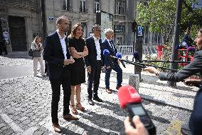 President Macron Meets With Leaders Of All Of France's Political Parties - Saint-Denis