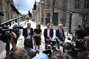 President Macron Meets With Leaders Of All Of France's Political Parties - Saint-Denis