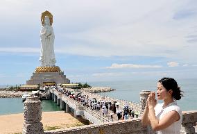 The Tallest Guanyin Statue Sea Guanyin in the world