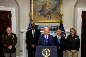 DC: President Biden Speaks on the Federal Response to the Maui Wildfires and Hurricane Idalia