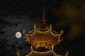 Supermoon Appear in Congjiang
