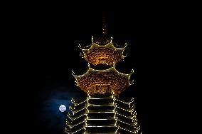 Supermoon Appear in Congjiang