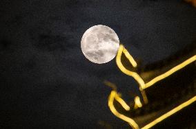 Supermoon Appear in Congjiang