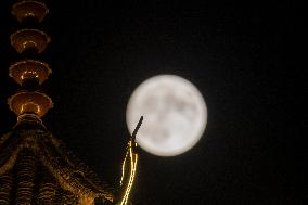 Supermoon Appear in Congjiang
