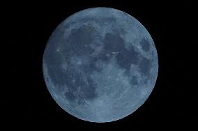 Super Blue Moon Rises Over Ajmer - Rajasthan