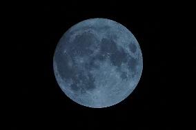 Super Blue Moon Rises Over Ajmer - Rajasthan