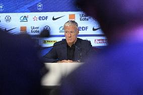 Didier Deschamps Press Conference - Paris