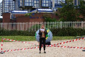 Environmental Activists Prostest In Front The Court - Bobigny