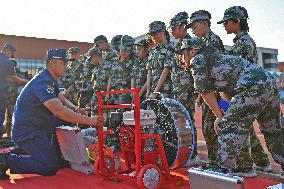 School Fire Drill in Yantai