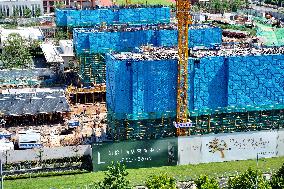 China Vanke Building Under Construction in Nanjing