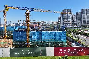 China Vanke Building Under Construction in Nanjing