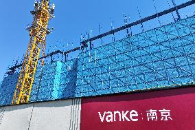 China Vanke Building Under Construction in Nanjing