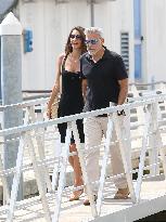 Venice - George And Amal Clooney Leaving