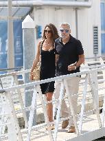 Venice - George And Amal Clooney Leaving