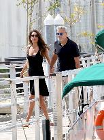 Venice - George And Amal Clooney Leaving