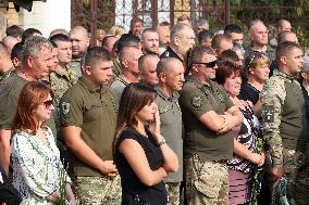 Funeral ceremony of Mi-8 helicopter crews in Poltava