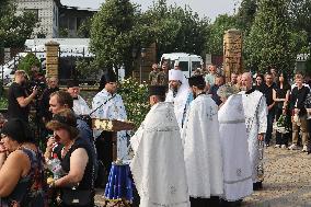 Funeral ceremony of Mi-8 helicopter crews in Poltava