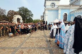 Funeral ceremony of Mi-8 helicopter crews in Poltava