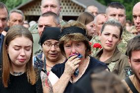 Funeral ceremony of Mi-8 helicopter crews in Poltava