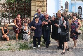 Funeral ceremony of Mi-8 helicopter crews in Poltava