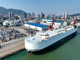 Vehicles Export in Lianyungang Port