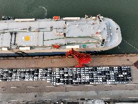 Vehicles Export in Lianyungang Port