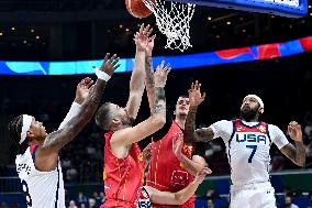 (SP)PHILIPPINES-MANILA-BASKETBALL-FIBA WORLD CUP-SECOND ROUND-USA VS MNE