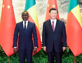 CHINA-BEIJING-XI JINPING-BENINESE PRESIDENT-TALKS (CN)