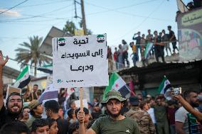 Protests In Support Of The Revolutionary Movement In Sweida