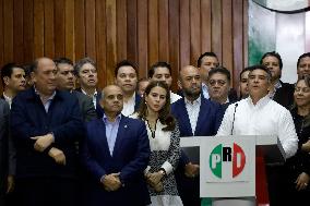 The President Of The PRI Moreno Cardenas, Announces That Presidential Candidate Xochitl Galvez Leads The Polls