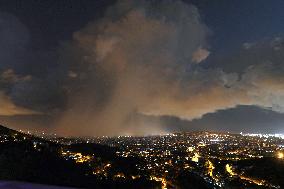 Storm On The Coast Of Barcelona